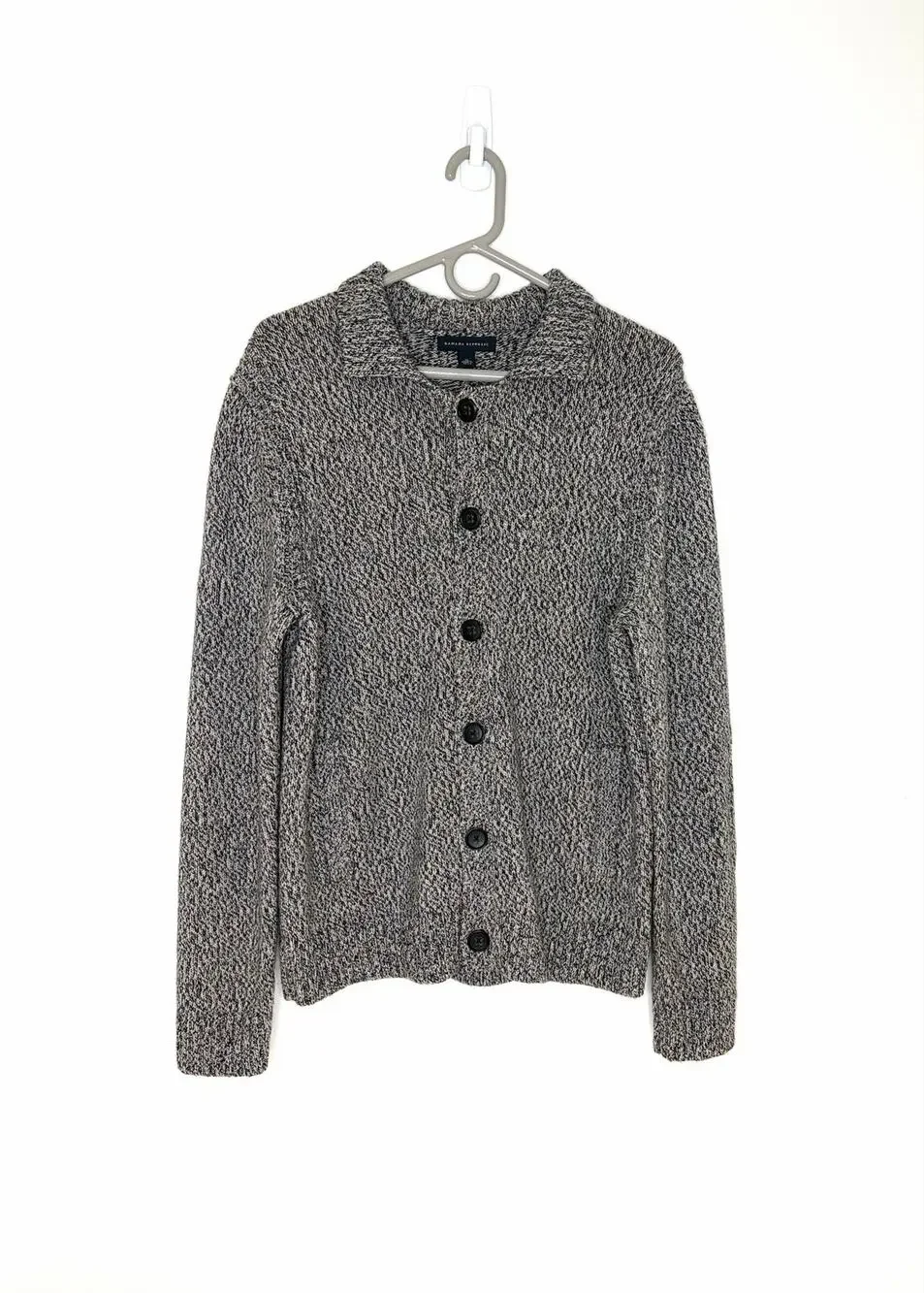 Banana Republic Cardigan 100% Extra Fine Merino Wool Mens XL Academia Old Money